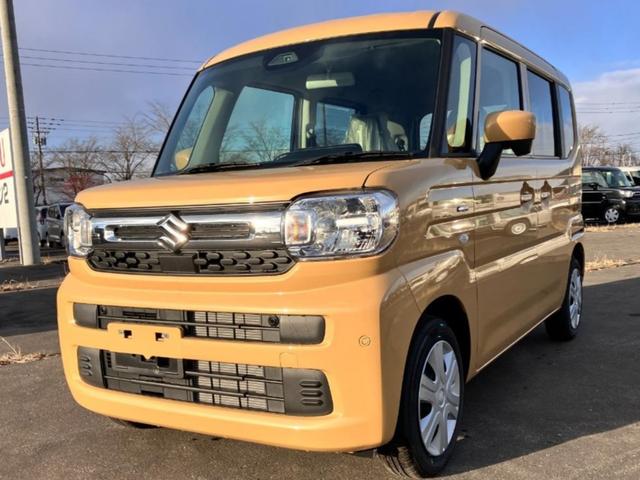 スズキ スペーシア ハイブリッドＧ　届出済み未使用車　デュアルセンサーブレーキサポートＩＩ　両側スライドドア