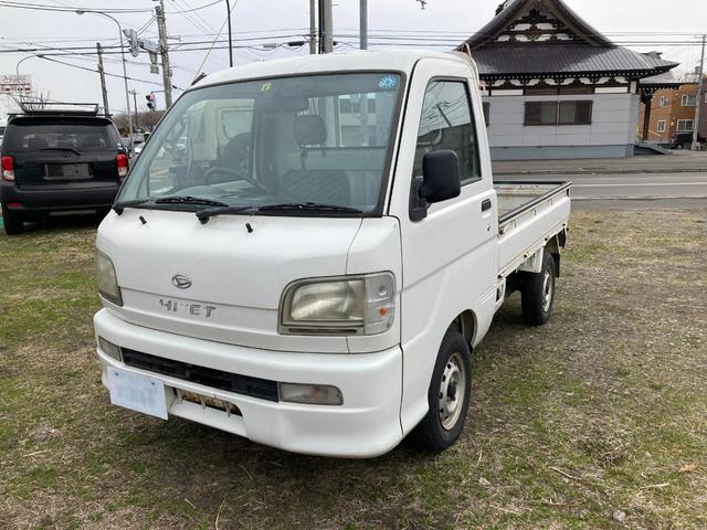 軽トラ４ＷＤ　パワステ　エアコン　三方開き　鳥居付き 本州仕入れ　走行６０６００キロ　車検整備　パートタイム４ＷＤ