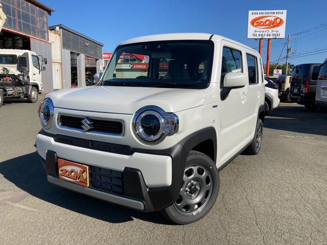 ハスラー ハイブリッドＧ　４ＷＤ　届出済未使用車　クリアランスソナー　オートクルーズコントロール　レーンアシスト　衝突被害軽減システム　オートライト　ＬＥＤヘッドランプ　スマートキー　アイドリングストップ　シートヒーター（1枚目）