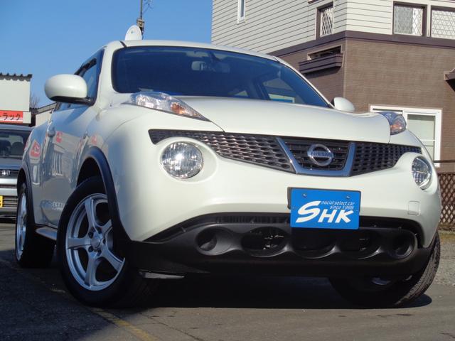 ジューク(日産) １６ＧＴ　ＦＯＵＲ　４ＷＤ　純正メモリーナビＴＶ　バックカメラ　Ｂｌｕｅｔｏｏｔｈ接続　純正エンジンスターター　切替式４ＷＤ　駐車監視モード付前後ドライブレコーダー　キセノンライト　電動格納式ミラー　横滑り防止機能 中古車画像
