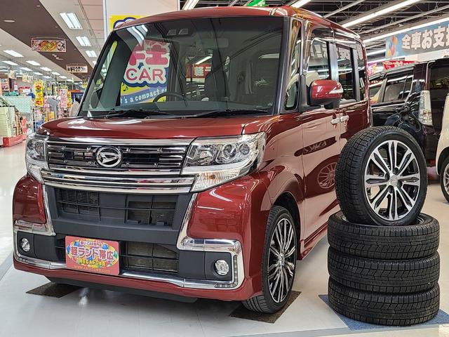 タント(ダイハツ) カスタムＲＳ　トップエディションＳＡＩＩＩ　４ＷＤ　社外メモリーナビ／両側パワースライドドア／社外エ 中古車画像