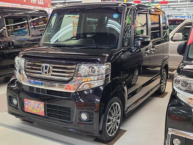 Ｎ−ＢＯＸカスタム(ホンダ) Ｇ　ターボＳＳパッケージ　４ＷＤ　社外メモリーナビＴＶ／バックカメラ／両側パワースライドドア／クルー 中古車画像