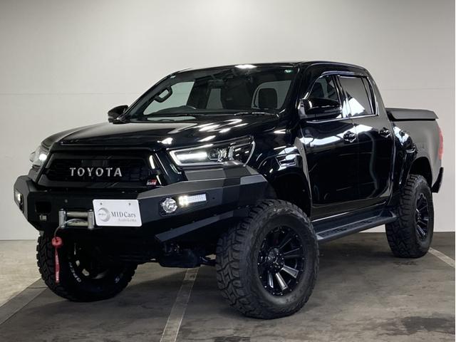 ハイラックス(トヨタ) Ｚ　ＧＲスポーツ　３ｉｎｃリフトアップ／電動トノカバー／ウィンチバンパー／寒冷地仕様／アッパーマウント／レクセル１７インチアルミ／オープンカントリーＬＴ２８５／７０Ｒ１７／ＴＲＡＩＬウィンチバンパー 中古車画像