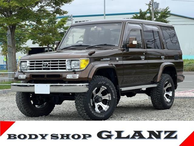 トヨタ ランドクルーザープラド ＥＸワイド　４ＷＤ　リフトアップ　１９２，０００キロ時タイミングベルト交換　ＭＯＭＯステアリング　ＨＩＤライト