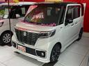 スペーシアカスタム ハイブリッドＸＳターボ　４ＷＤ／ターボ車／９インチ純正ナビ・フルセグ／アラウンドビューモニター／衝突軽減ブレーキ／Ｂｌｕｅｔｏｏｔｈオーディオ／ドライブレコーダー／コーナーセンサー／車線逸脱防止／両側パワースライドドア／（1枚目）