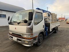 キャンター ◎ワイド・ロング ◎3段ラジコンクレーン ◎荷台内寸法 長410 幅209cm 中古車画像