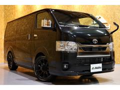 ハイエースバン ロングスーパーGL ダークプライムS アルパイン11型DA/サブウーファー カロッツェリアスピーカー/デッドニング フルフロアパネル ドラレコ エンスタ サイドバー GRエアロ 玄武1.5ローダウン オーバーフェンダー レイズ18AW 中古車画像