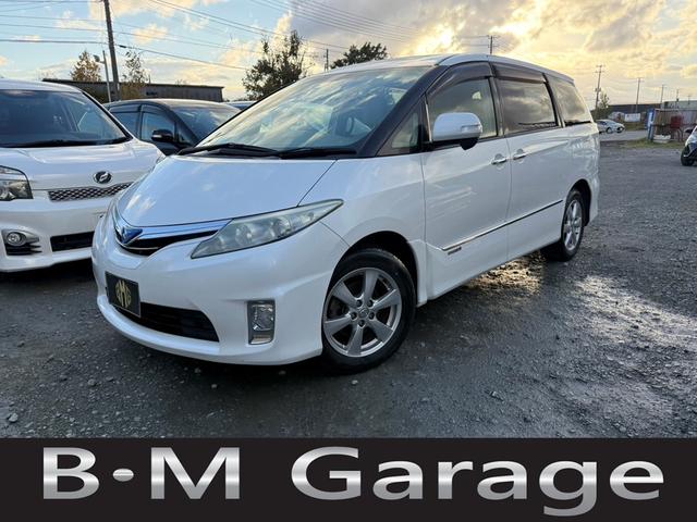 エスティマハイブリッド(トヨタ) X 4WD ETC バックカメラ ナビ TV オートクルーズコントロール 両側スライド・片側電動 HID スマートキー 電動格納ミラー 3列シート CVT アルミホイール CD 中古車画像