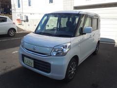 スペーシア X デュアルカメラブレーキサポート 両側電動スライド シートヒータ エネチャージ AAC 横滑り防止 イモビライザー スマートキー エアバック キーレススタートシステム フルフラット 4WD ABS 衝突安全ボディ ベンチシート 中古車画像