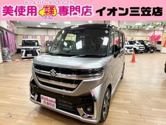 スズキ　スペーシアカスタム　ハイブリッドＸＳ　届出済未使用車　両側電動スライドドア　両席シートヒーター