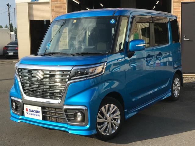 スズキ スペーシアカスタム ハイブリッドGS 4WD 社外フルセグナビ