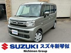 スペーシア ハイブリッドG スマートキー 踏み間違い防止装置 両側スライドドア キーレス レーンキープアシスト 横滑り防止装置 盗難防止装置 パワーウィンドウ パワステ フルフラットシート オートエアコン アイドリングストップ 中古車画像