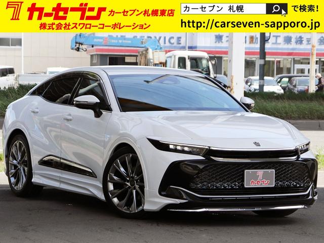 トヨタ クラウンクロスオーバー Ｇアドバンスド　レザーパッケージ　モデリスタエアロ　１２．３型ナビ