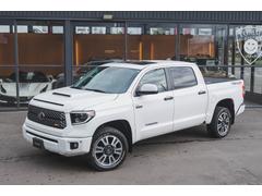 タンドラ クルーマックス SR5 4WD TRDスポーツプレミアム 1オナ 新車並行 パワーシート シートヒーター ムーンルーフ ブラインドスポットモニター トヨタセーフティセンス・LEDヘッドライト 純正ナビ LEERトノカバー 中古車画像