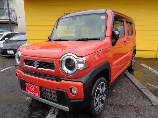 修復歴の無い女性オーナーのハスラーＸ　ＨＶ４ＷＤ入荷 ４ＷＤ／Ｇナビ／全方位モニタ／ブレーキサポート／Ｇエンスタ／取説／ノート