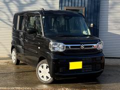 スペーシア ハイブリッドG 4WD レンタカーUP 夏冬タイヤ付属 フルセグTVナビ バックカメラ ETC スズキセーフティサポート シートヒーター 中古車画像