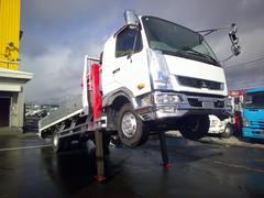 ファイター 4トン ワイドロング 4段クレーン ラジコン セルフ ロングジャッキ ベッド 荷台内寸長さ555センチ 幅235センチ 中古車画像