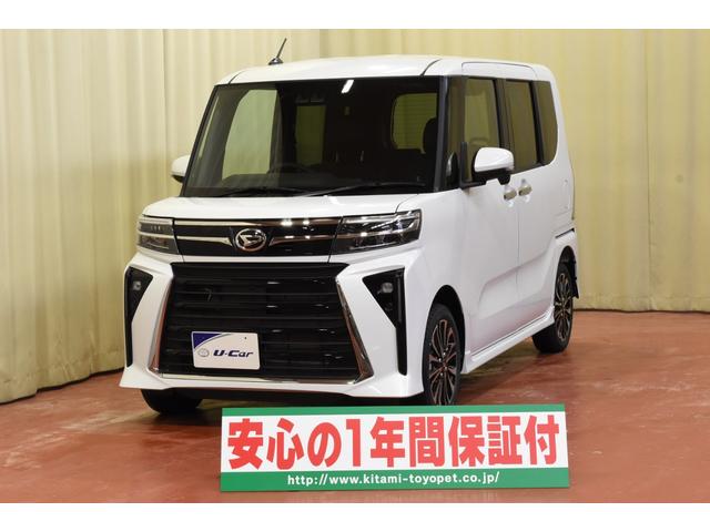 カスタムＲＳ　４ＷＤ　純正ナビＤＴＶバックカメラ　ハーフレザーシート　両側パワースライドドア　スマートアシスト　プッシュスタート　コーナーセンサー　オートマチックハイビーム　ターボ車　ブレーキホールド