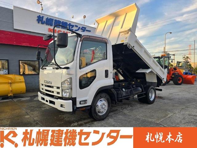 ４トンダンプ　電動コボレーン付　※本州仕入れ　２０１４年式　電動コボレーン　フル装備　エアバッグ　ＭＴモード付ＡＴ　走行６．１万Ｋｍ　排気量５１９０ｃｃ　ディーゼル　ダンプ部新明和