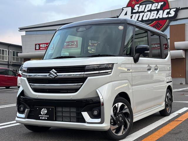 ターボ　純正フルセグナビ　全方位モニター 両側電動スライドドア　スズキセーフティサポート　シートヒーター