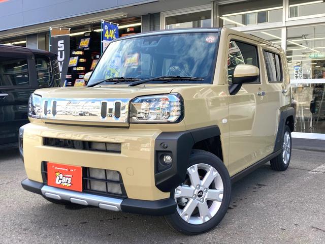 Ｇ　クロムベンチャー　届出済未使用車　４ＷＤ　新品冬タイヤ／社外１５アルミ　夏タイヤ／純正１５アルミ　純正ナビ／ＴＶ　バックカメラ　スカイフィールトップ　オートレベリングＬＥＤライト　メッキ／シルバー外装パーツ