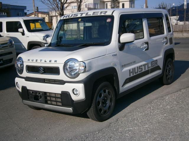 ハスラー ハイブリッドＧ　軽減ブレーキ　フルタイム４ＷＤ　シートヒーター付　スマートキ　横滑り防止システム　ナビ　パワーウインド（1枚目）