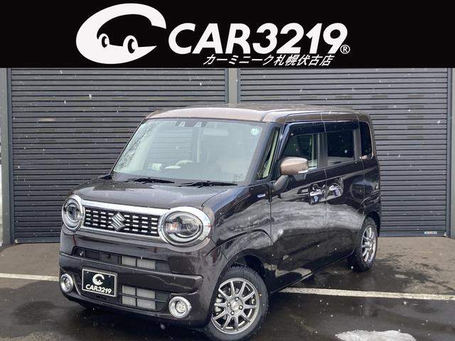 ワゴンＲスマイル ハイブリッドＸ　４ＷＤ　セーフティ＋パッケージ　夏冬タイヤ　純正ナビ　地デジＴＶ　３６０°ビュー　両側パワスラ　ＬＥＤヘッドライト（1枚目）
