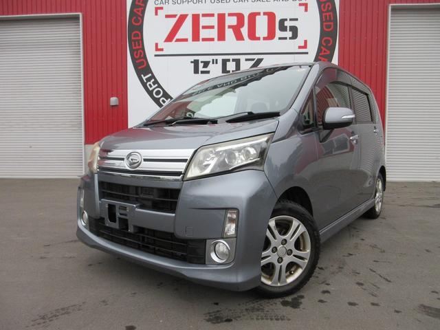 ムーヴ カスタム　Ｘリミテッド　ＳＡ　４ＷＤ　事故歴無　８４０００ｋｍ　ナビ　バックカメラ　ワンセグＴＶ　アイドリングストップ　ＥＴＣ　横滑り防止　車検（２年）付　保証付　保証延長対象（1枚目）