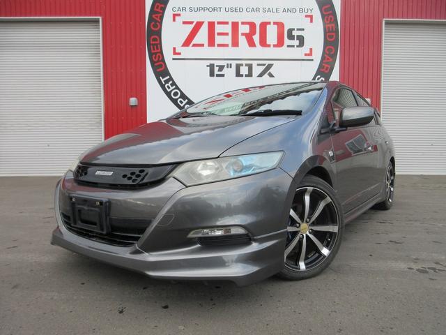 インサイト(ホンダ) Ｇ　事故歴無　７７０００Ｋｍ　トミーカイラエアロ　ローダウン　Aftermarketマフラー　無限グリル　無限リアスポイラー　ナビ　ＤＶＤ視聴可能　ＥＴＣ　車検（２年）付 中古車画像