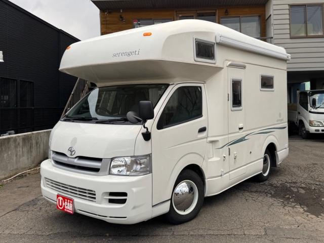 ハイエース（トヨタ）ＤＸ　ＡＴ／４ＷＤ　ＦＦヒーター　Ｂｌｕ−ｒａｙ内臓地デジＴＶ　リン酸リチウムイオンバッテリー　１２Ｖ２００Ａｈ装備　キッチン　常設２段ベット　冷蔵庫 中古車画像