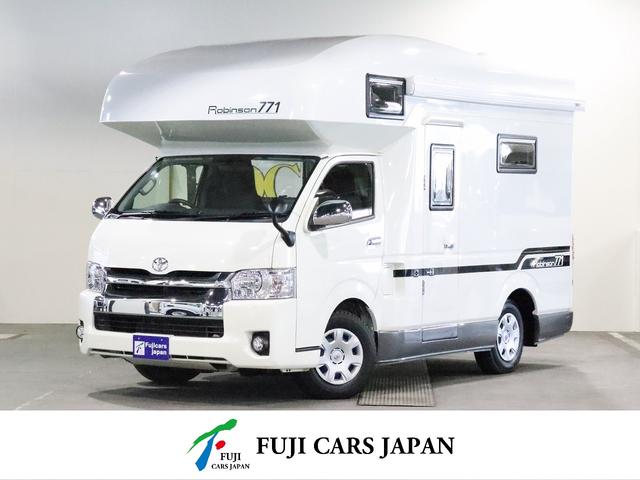 　ＪａｐａｎＣＲＣ　ロビンソン７７１　４ＷＤ　レンタアップ　ベバストＦＦヒーター　ツインサブ　インバーター３５０Ｗ　冷蔵庫　Ｓオーニング　１９ＴＶ　フィルムアンテナ　ＭＡＸＦＡＮ　給排水タンクポリ２０Ｌ(1枚目)