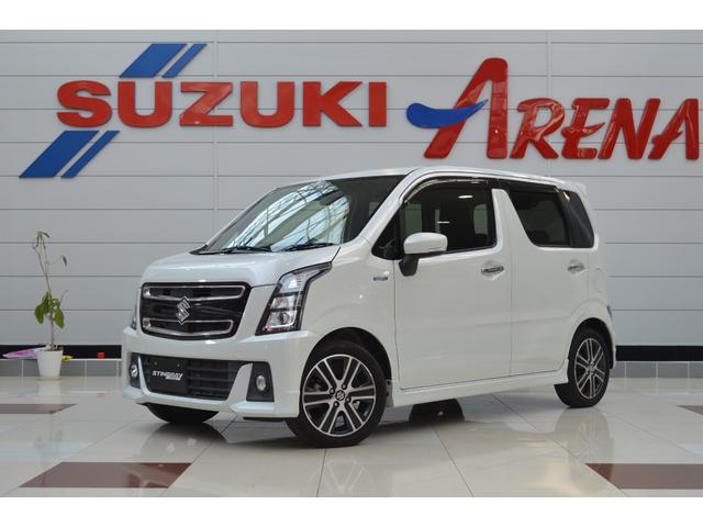 ワゴンＲスティングレー(スズキ) ハイブリッドＴ　ワンオーナー車ハイブリッド４ＷＤターボパドルシフトセーフティサポート搭載デュアルセン 中古車画像