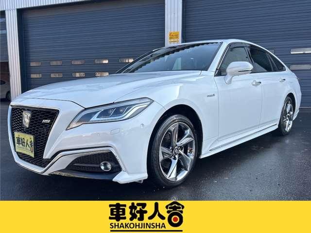 クラウンハイブリッド(トヨタ) ＲＳアドバンス　Ｆｏｕｒ　４ＷＤ　ドライブレコーダー　ＥＴＣ　クリアランスソナー　レーンアシスト　オートクルーズコントロール　パークアシスト　衝突被害軽減システム　全周囲カメラ　ナビ　ＴＶ　寒冷地 中古車画像