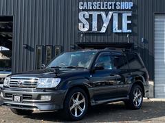 ランドクルーザー100 VXリミテッド GセレクションツーリングED ディーゼルターボ サンルーフ 純正エアロパーツ MKW20インチAW ガナドール4本出しマフラー パワーシート シートヒーター データシステムエアサスコントローラー 純正ナビ地デジ バックカメラ 中古車画像