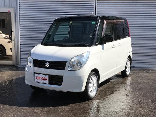 パレット スズキ ｘ ４ｗｄ ツートン仕様 ララパーム１５インチａｗ ナビ ｔｖ バックカメラ ｐｕｓｈスタート ｈｉｄライト 左パワースライドドア エンジンスターター スタッドレスタイヤ付き ボディコーティング済み 北海道 ｘ ４ｗｄ ツートン仕様 ララパーム１５
