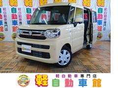 スペーシア ハイブリッドX 4WD 届出済未使用車 衝突軽減ブレーキ 両側パワースライドドア サイドエアバッグ 電格ミラー 運転席助手席エアバッグ 前席シートヒーター LED スマートキー パワーウィンドウ フルオートエアコン 中古車画像
