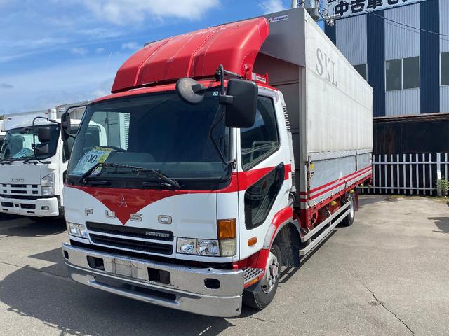 4t ワイド 幌付平ボデー 6.1m荷台(1枚目)