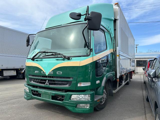 ファイター 　４ｔ　ワイドベット付　アルミウイング　６．２ｍ荷台長　２４０馬力　走行１６１０００ｋｍ　一時抹消時積載量２８００ｋｇ　車輌総重量７９８０ｋｇ　定員２名　２００Ｌ燃料タンク（1枚目）