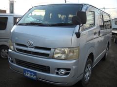 ハイエースバン ロングDX 本州仕入 ディーゼル オートマ4WD 走行142000KM エアバックABS ナビTV ETC 記録簿 フォグランプ プライバシーガラス ヘッドライトレベライザー 中古車画像