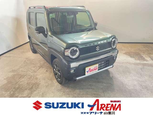 ハスラー タフワイルド　４ＷＤ　スズキコネクト対応車　スズキセーフティ　禁煙車　メーカーＯＰ９インチナビ　全方位カメラ　フルセグＴＶ　ＤＶＤ再生　ＣＤ再生　Ｂｌｕｅｔｏｏｔｈ接続可　シートヒーター　ＬＥＤヘッドライト（1枚目）