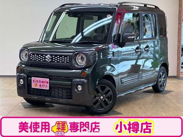 スペーシアギア ハイブリッドＸＺ　４ＷＤ　クルーズコントロール　衝突軽減ブレーキ　シートヒーター　横滑り防止　アイドリングストップ　プッシュエンジンスタート　ハイブリッド　電動格納ドアミラー