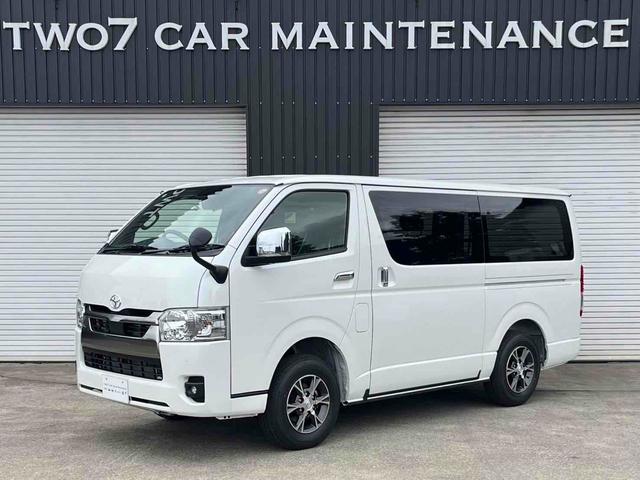 ハイエースバン 　４ＷＤ　ＥＴＣ　バックカメラ　ナビ　クリアランスソナー　レーンアシスト　衝突被害軽減システム　両側電動スライドドア　オートマチックハイビーム　オートライト　スマートキー　電動格納ミラー　ＡＴ（1枚目）