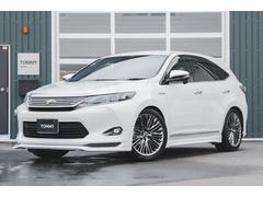 ハリアーハイブリッド プレミアム 4WD・WALDジェニュインライン20インチAW・エスペリアスーパーダウンサス・純正フリップダウンモニター・記録簿付・バックカメラ・LEDヘッドライト・純正ナビ・オートヘッドライト 中古車画像