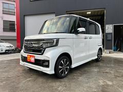 ホンダ　Ｎ−ＢＯＸカスタム　Ｌターボ　４ＷＤ　両側パワスラ　純正ナビ