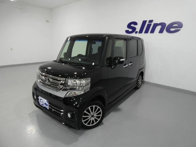 Ｎ－ＢＯＸカスタム Ｇ・ターボＬパッケージ　４ＷＤ　寒冷地仕様　インタークーラーターボ　パワースライドドア　ナビＴＶ　バックカメラ　ブラック　プッシュスタート　シートヒーター　クルーズコントロール　車検令和９年１０月（1枚目）