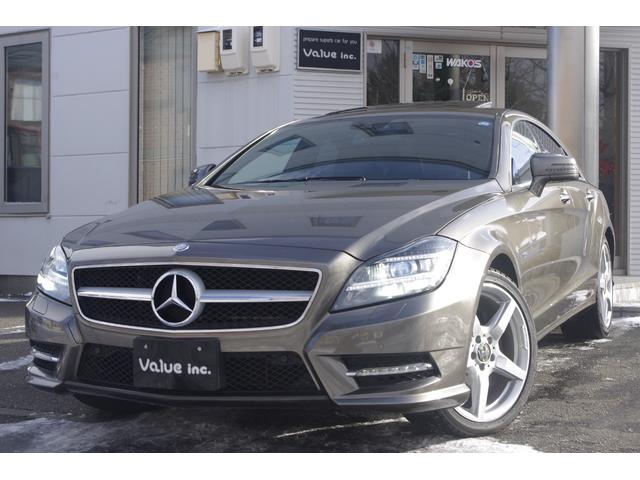 ＣＬＳクラス ＣＬＳ３５０ブルーエフィシェンシＡＭＧスポーツパケジ　☆インジウムグレー（９６３）☆サンルーフ☆ブラックレザー☆エアサス☆アイドリングストップ☆パワーシート☆パワートランク☆純正ナビ＆バックカメラ