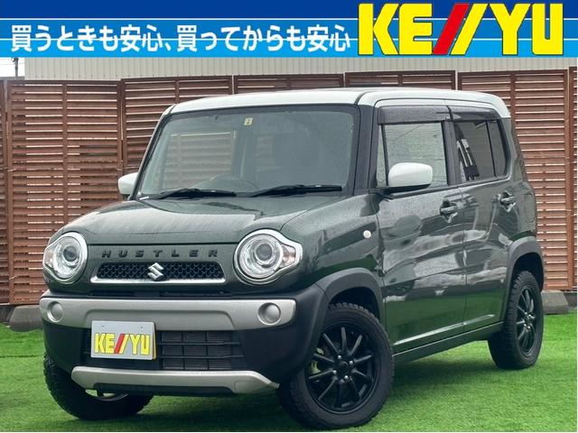 スズキ ハスラー Ｇターボ　４ＷＤ　Ｓ－エネチャージ　ＴＯＹＯオープンカントリータイヤ　社外エンジンスターター　デジタルインナーミラー　衝突被害軽減装置　純正ナビ　フルセグＴＶ　Ｂｌｕｅｔｏｏｔｈ　シートヒーター　ＨＩＤ　禁煙車