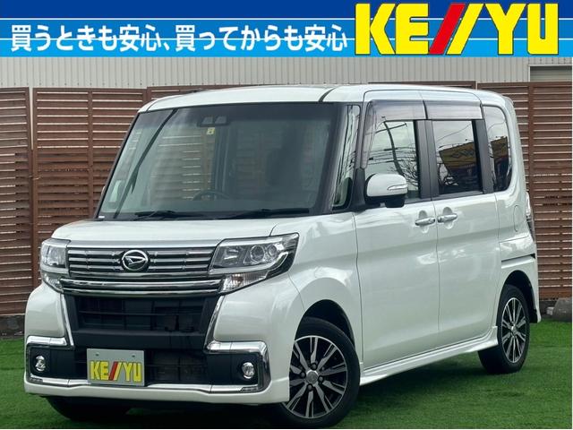 カスタムＸ　トップエディションＳＡＩＩＩ　４ＷＤ　純正エンジンスターター付　ハーフレザーシート　左側電動スライドドア　純正ナビ　フルセグＴＶ　ＤＶＤ　Ｂｌｕｅｔｏｏｔｈ　バックカメラ　シートヒーター　衝突被害軽減装置　クルーズコントロール