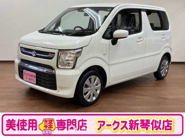 ワゴンＲ(スズキ) ＦＸ　４ＷＤ　デュアルカメラブレーキサポート　プッシュスタート　純正ホイールキャップ　電格ミラー　スペリアホワイト 中古車画像