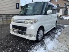 タント カスタムX 4WD ETC スライドドア ナビ TV HID スマートキー 電動格納ミラー ベンチシート AT 盗難防止システム ABS CD アルミホイール 衝突安全ボディ エアコン パワーステアリング 中古車画像